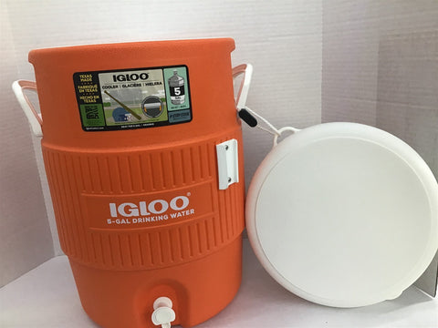 Igloo 42316 5 Gallon Seat Top Beverage Cooler - Orange