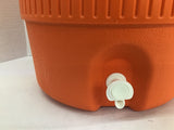 Igloo 5 Gallon Heavy Duty Beverage Cooler Seat Top Orange