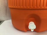 Igloo 5 Gallon Heavy Duty Beverage Cooler Seat Top Orange Set of 2