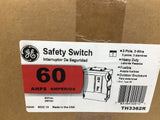 GE Fused Disconnect 60AMP 600 VAC 250 VDC TH3362RSafety Switch