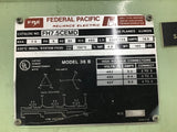 Federal Pacific FH7 5CEMD Transformer 7.5KVA 3PH 60HZ 460HV 230Y/133 18.8Amps