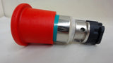 RED ILLUMINATED PUSHBUTTON WITH LOCKING BASE