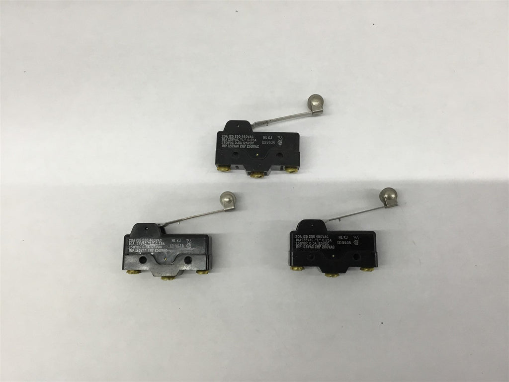 Unimax 9636 Single Snap -Action Limit Switch 20A 480V AC Lot of 3