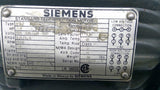 Siemens 1LA3 145-SMK60 AC Motor 1 Hp 220-230/440-460 V 1200 RPM 6P Fr 145T