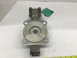 Keystone Butterfly Valve Body 316 Disc 316 Shaft 17.4 Seat TFE Bearings GF11