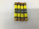 Low-Peak Fuse LPS-RK-15SP Dual Element Time-Delay 600V AC Lot Of 4