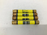 Low-Peak Fuse LPS-RK-15SP Dual Element Time-Delay 600V AC Lot Of 4