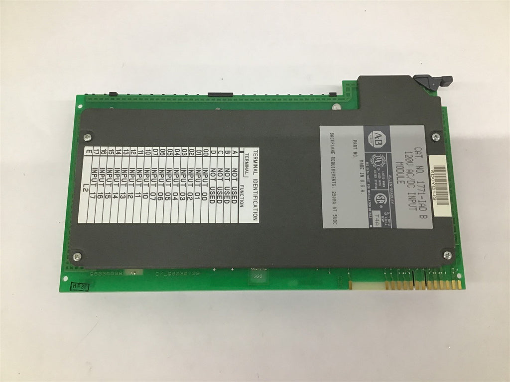 Allen-Bradley 1771-IAD B 120V AC/DC Input Module