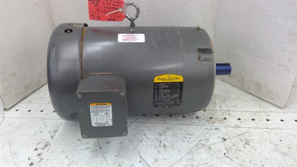 Baldor VM3710T 7.5 HP AC Motor 208-230/460V 1800 RPM 4P 215TC TEFC 3PH