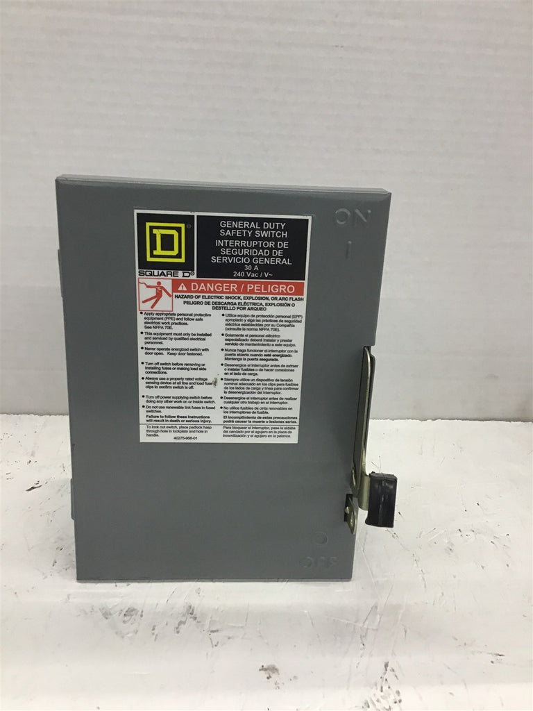 Square D D221N Series E3 Safety Switch