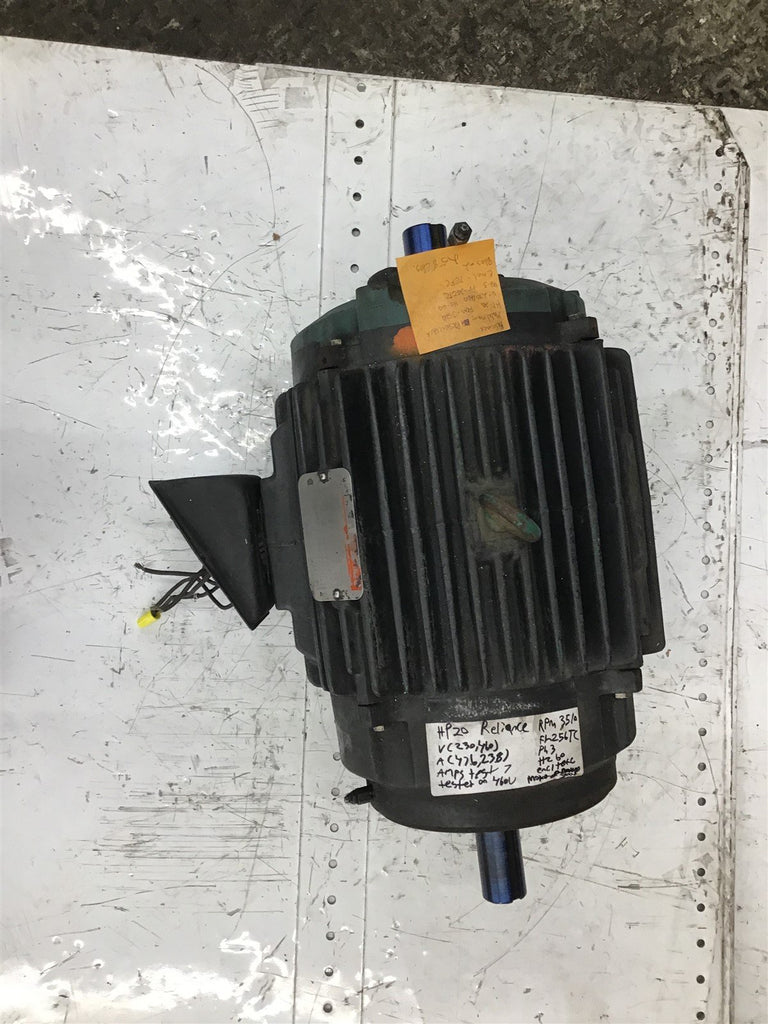 Reliance P25C1121A AC Motor 20HP 230/460V 3510/3600RPM 2P 3PH 256TC-FR TEFC