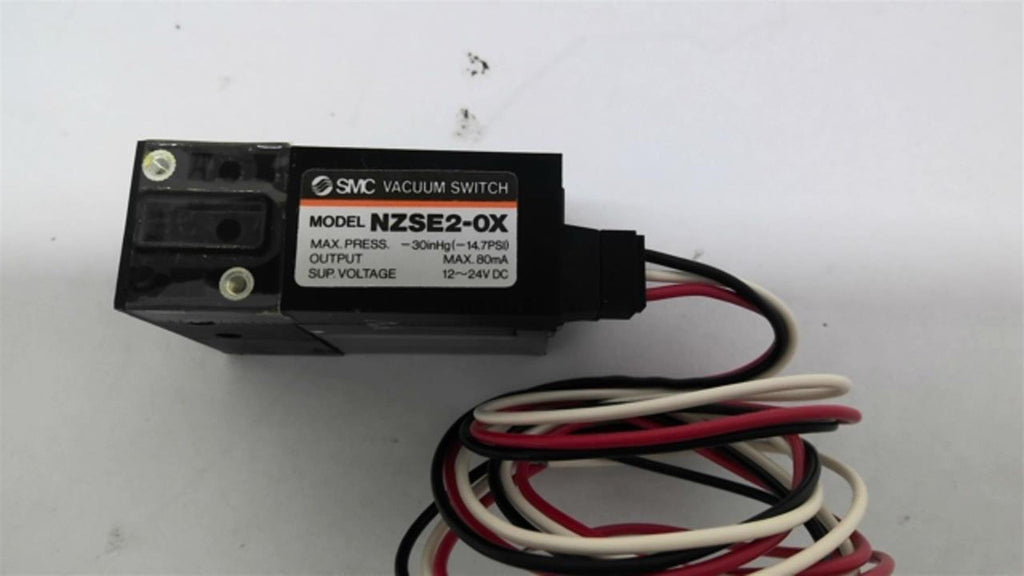 SMC NZSE2-OX Max Press-30inHg ( -14.7 PSI 12-24 -V DC