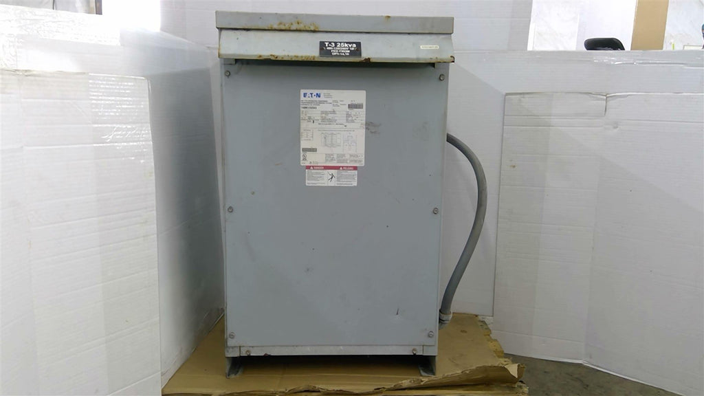 Eaton T48M11S25EE 25 KVA Transformer 480V Pri 120/240 Sec Single Phase