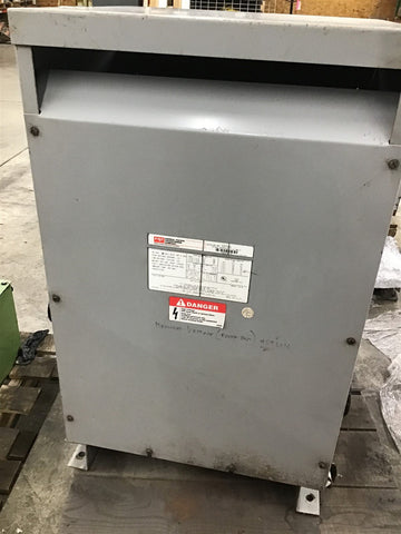 Federal Pacific S2T50 50 KVA Transformer 240X480V Pri 120/240V Sec Single Phase