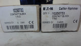 LOT OF 2 --- EATON / CUTLER-HAMMER 10250T53 CONTACT BLOCK, 1 NO, SERIES D1