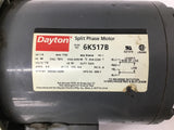 Dayton 6K517B 1/4 HP 115V 1800 Rpm 4P 48 Frame Single Phase 60HZ TEFC AC Motor