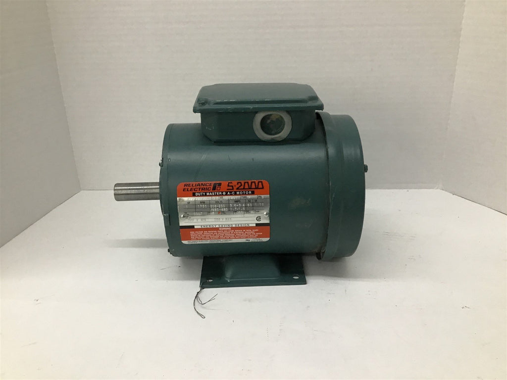 Reliance P14H1403S 1 HP 208-230/460V 1800 RPM 4P FB143T 3PH 60HZ TEFC AC Motor