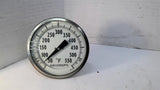 Ashcroft 50 EI60 R 060 50/550F Industrial Thermometer 182" NPT Back