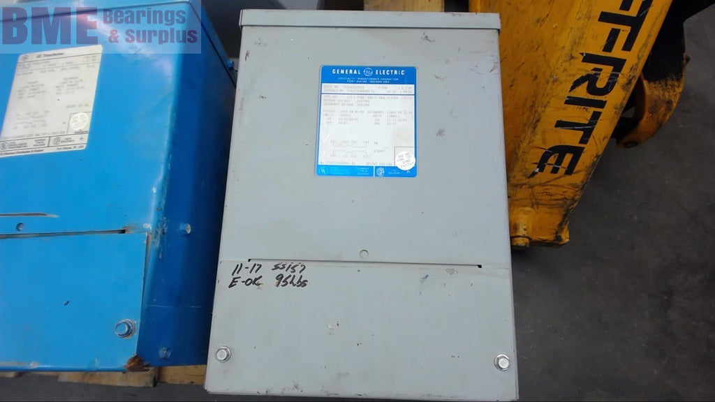 GE 9T21B1004G02 5 KVA SINGLE PHASE TRANSFORMER 240/480 PRI, 120/240 SEC