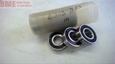 LOT OF 10--- 6203 2RS C3 ROLLERBEARING