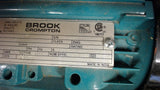 BROOK COMPTON WA2M003-2 3 HP AC BRAKE MOTOR 208-230/460 VOLTS, 3460 RPM, 2P