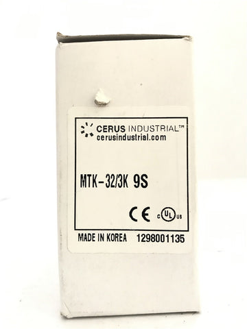 CERUS INDUSTRIAL MTK 32/3K 9S THERMAL OVERLOAD RELAY