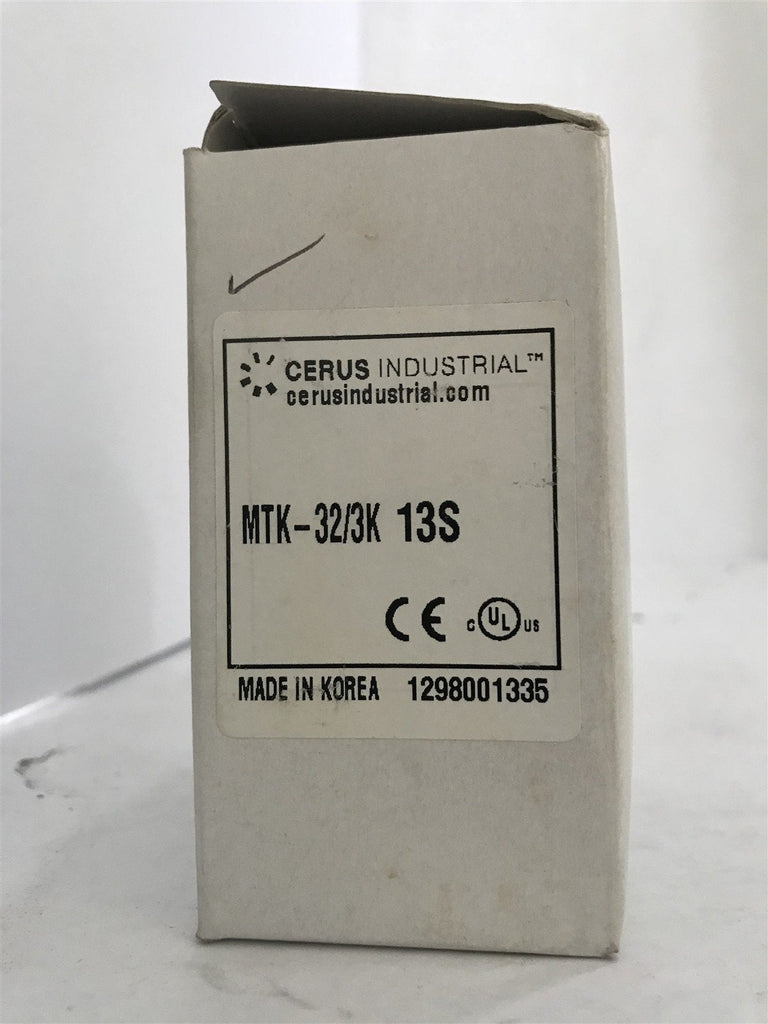 CERUS INDUSTRIAL MTK-32/3K 13S THERMAL OVERLOAD RELAY