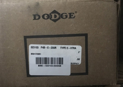 DODGE 023103 F4BE200R TYPE E 2' 4 BOLT FLANGE NEW!