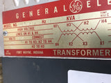 GENERAL ELECTRIC 9T21B1131 5 KVA TRANSFORMER 240 480 PRI, 240 480 SEC