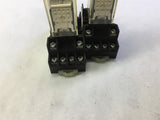 LOT OF 2-- ALLEN-BRADLEY 700-HC14Z24 RELAY 24VDC WITH BASE