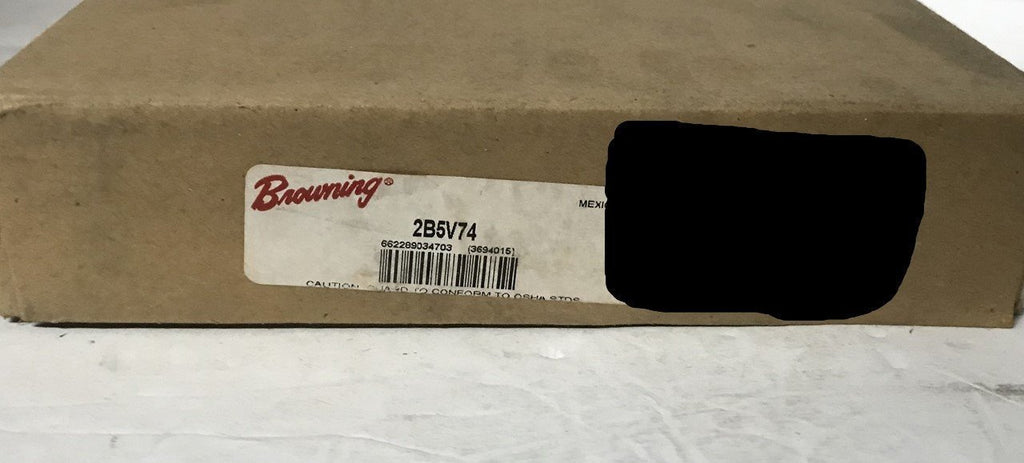 Browning 2B5V74 Split Taper Sheave 2 Groove A B or 5V Belt Uses B Bushing