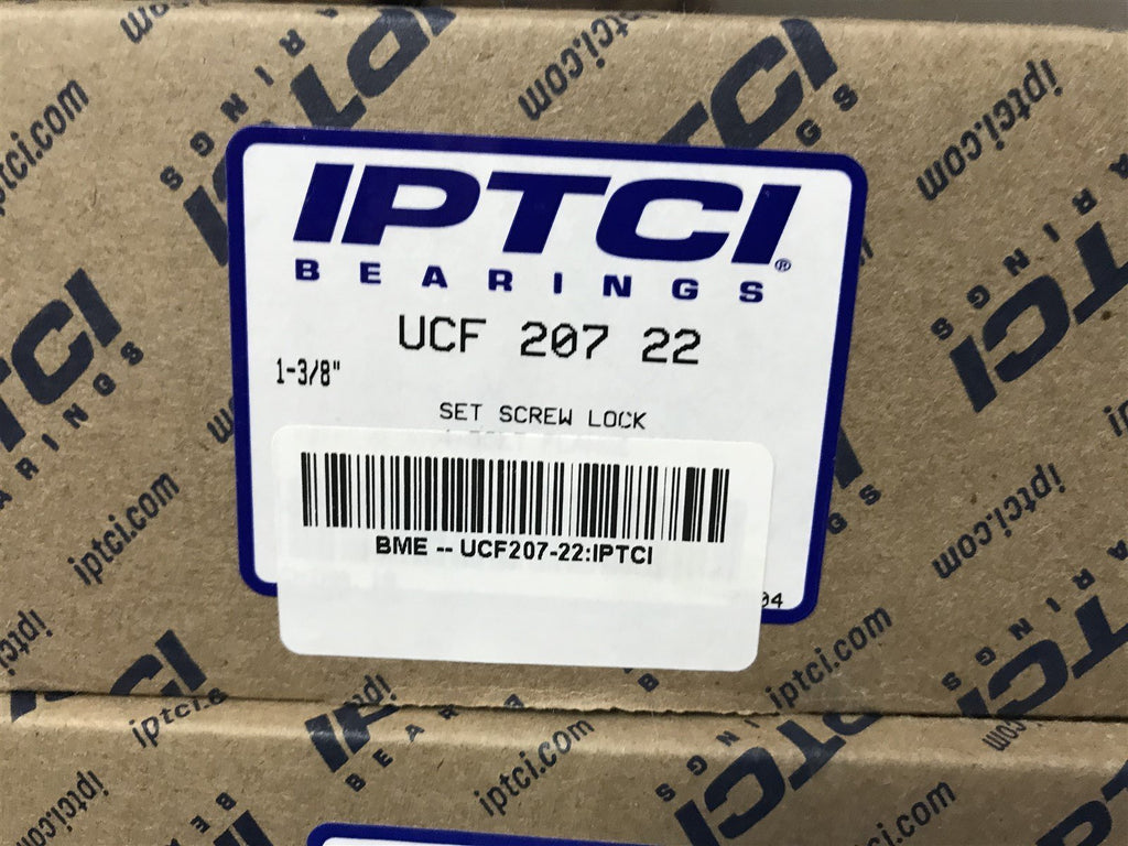 IPTCI UCF 207 22 1 3/8" Bore - 4 Bolt Flange Block Mounted Bearing Unit