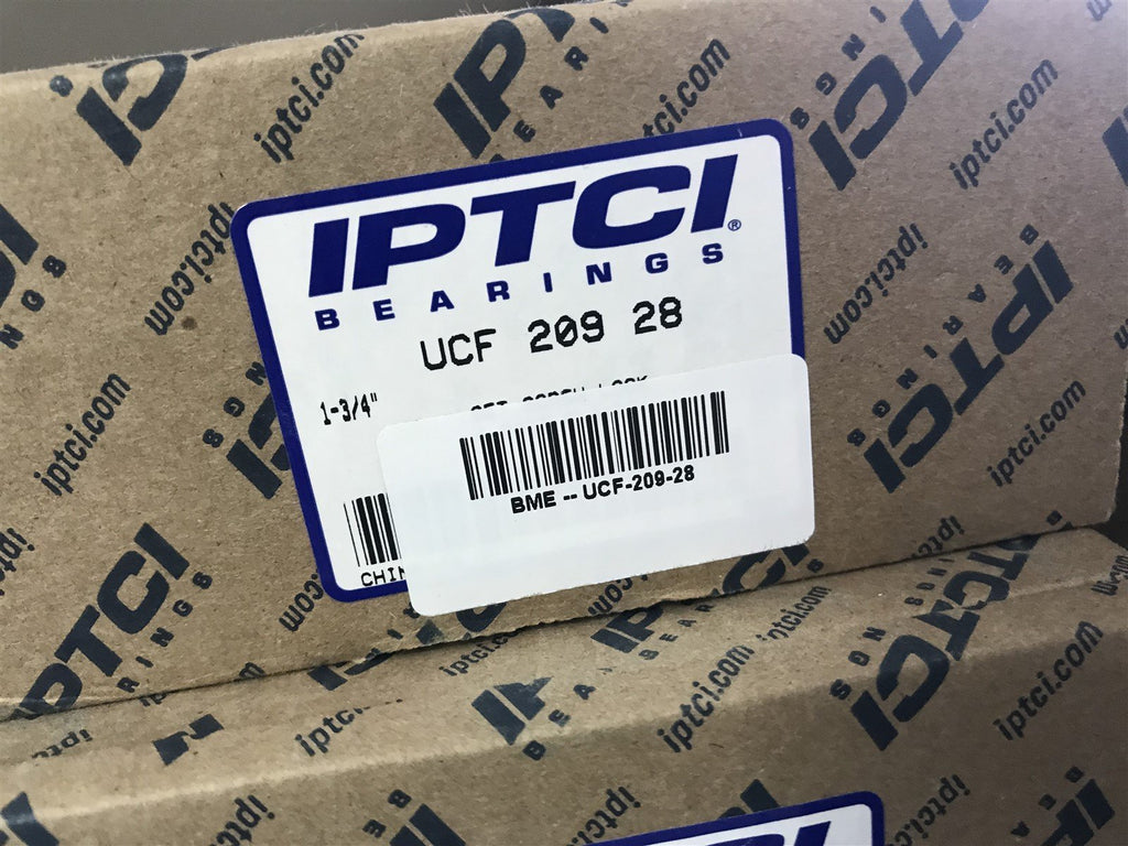 IPTCI UCF 209 28 1-3/4" Square 4 Bolt Flange Bearing