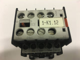 SIEMENS 3TF2010-0BB4 CONTACTOR 460 V @ 5 HP 24 DC COIL W/ 3TX4440-0A