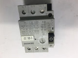 SIEMENS 3VU1300-1MG00 1-1.6 AMP MANUAL MOTOR STARTER 460 VOLT @ 18 HP