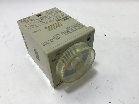 OMRON H3CR-A8E TIME DELAY REALY 100-240 VAC 100-125 VDC 5A 250 VAC 8 PIN ROUND