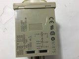 OMRON H3CR-A8E TIME DELAY REALY 100-240 VAC 100-125 VDC 5A 250 VAC 8 PIN ROUND