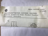 Allen-Bradley YJX715934/1AW 60 Amp Centerline Motor Control 3 Phase