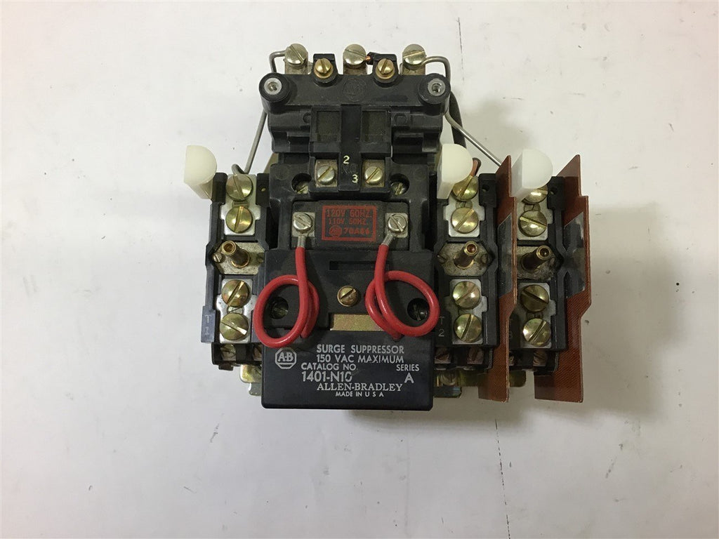ALLEN-BRADLEY 709-A0D103 NEMA SIZE 0 STARTER 460V @ 5 HP 120 V COIL