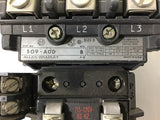 ALLEN-BRADLEY 509-A0D NEMA SIZE 0 STARTER 460 VOLT @5 HP 115-120V COIL