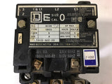 SQUARE D 8536 SB02 NEMA SIZE 0 STARTER 460 V @ 5 HP 120 V COIL