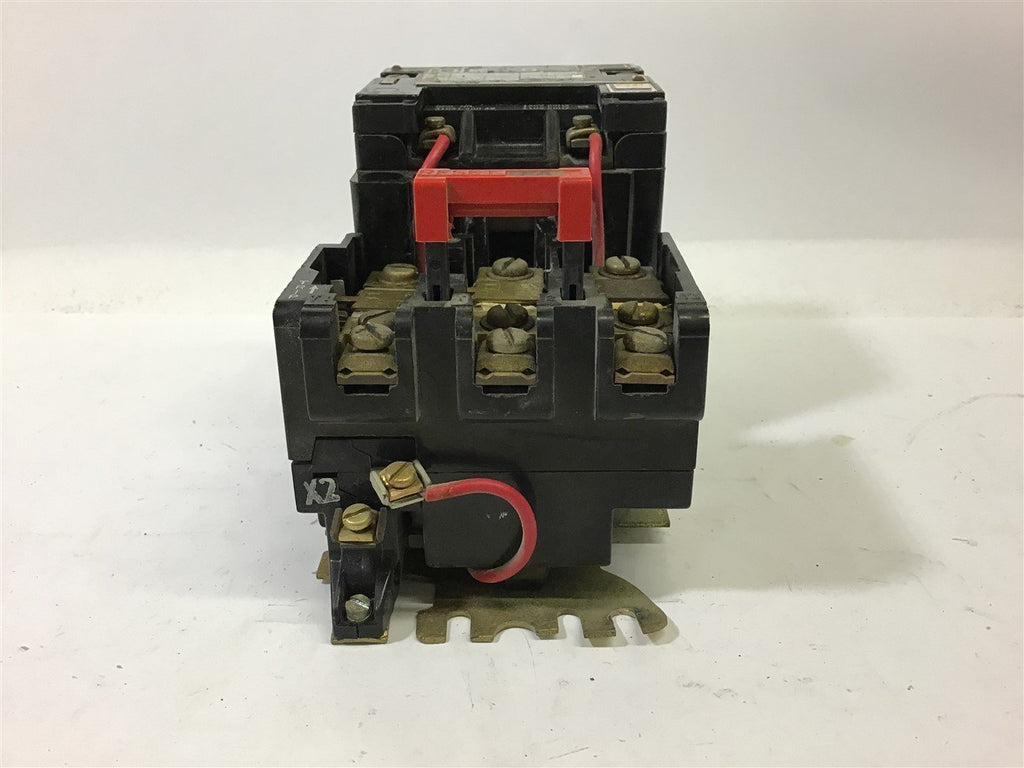 SQUARE D 8536 SB02 NEMA SIZE 0 STARTER 460 V @ 5 HP 120 V COIL