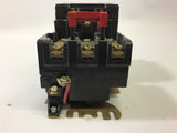 SQUARE D 8502 SB02 NEMA SIZE 0 STARTER 120 V COIL 5HP @ 460 VOLTS