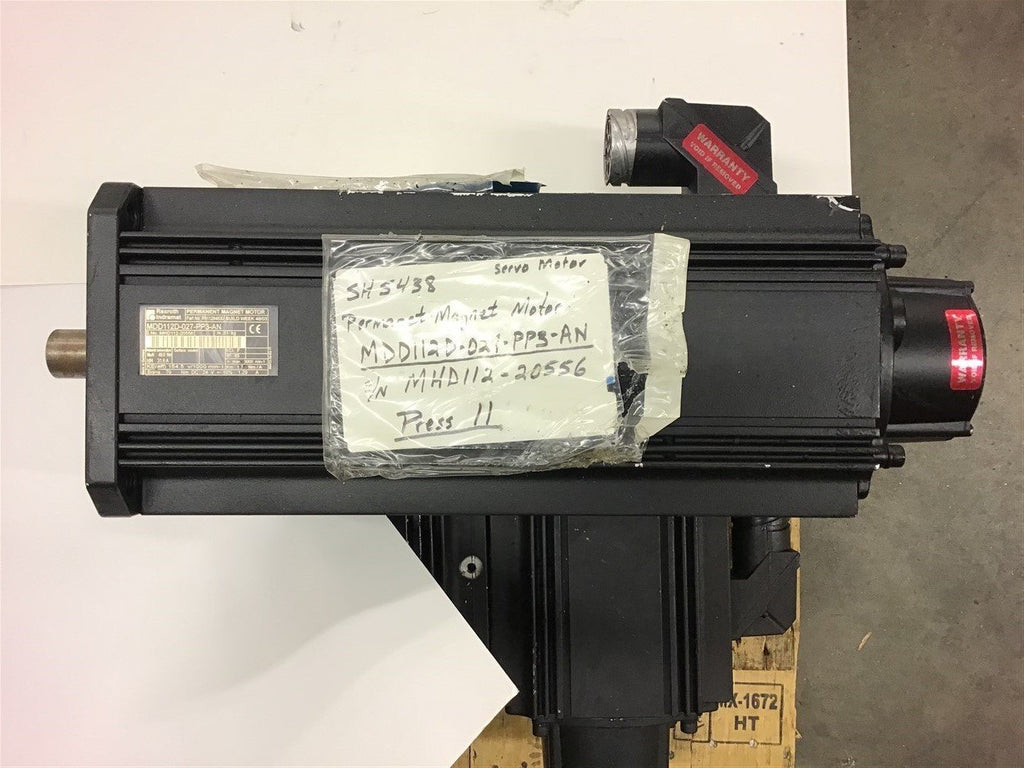 REXROTH MDD112D-027-PP3-AN SERVO MOTOR 31.6A 154.4 V 1000 RPM W/ 24VDC BRAKE