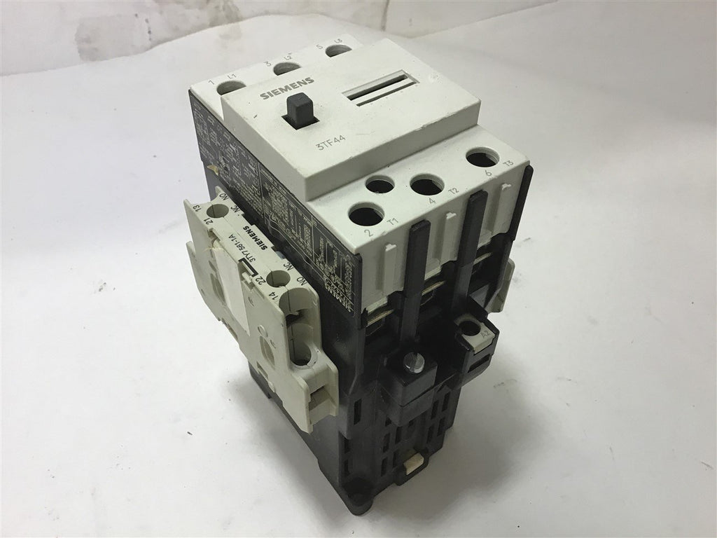 SIEMENS 3TF4422-08 CONTACTOR 480 V @ 25 HP 24 VDC COIL