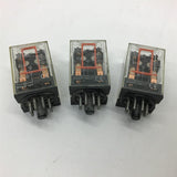 Omron K2P-1 Relay 250 vac 10 amp 24 VAC Coil Lot of 3