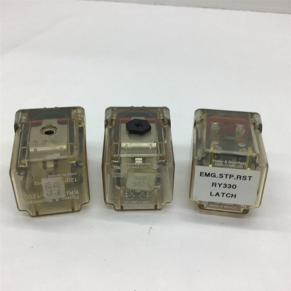 Potter & Brumfield KRP-11AN-120 Relays 120 Volts Lot of 3