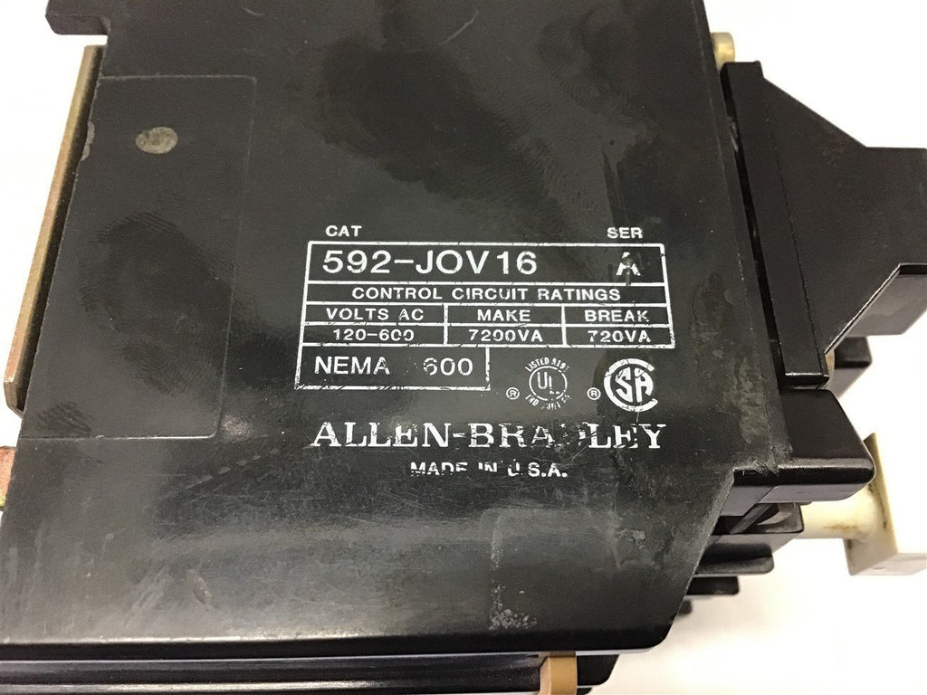 Allen-Bradley 592-JOV16 600 Volts Overload Relay