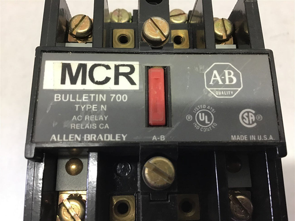 Allen-Bradley MCR 700-N200A1 Relay 10 Amp