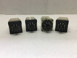 Potter & Brumfield KRPa-11DN-24 120 Vac @ 1/3 P 24 Vdc Coil Lot of 4